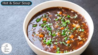 Veg Hot amp Sour Soup  Streetstyle Hot amp Sour Soup  IndoChinese Recipe  The Terrace Kitchen [upl. by Adikram819]