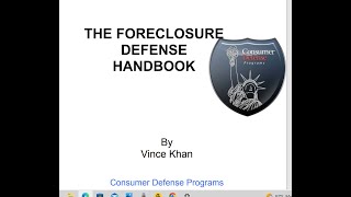 quotFORECLOSURE DEFENSE HANDBOOKquot 1  How to Beat Them in Court  EXPLAINED [upl. by Akehsal521]