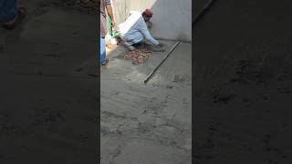 Cement Plaster Floor plaster floor house home construction skills build fast work [upl. by Olegnaleahcim]