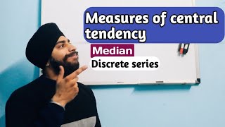 measures of central tendency median mode class 11 chapter 9  Discrete series  Practical problems [upl. by Arlinda489]