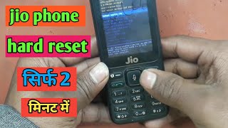 Jio phone f271i hard reset [upl. by Eelaroc]