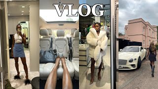 VLOG GET INTO FASHION BOTTEGA VENETA COAT A DAY WITH BENTLEY MOVIE PREMIERES amp BRIDESMAID BRUNCH [upl. by Spatola27]