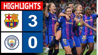 HIGHLIGHT 30  Barcelona Women vs Man City Women  Womens Champions League 202425 [upl. by Alletneuq626]