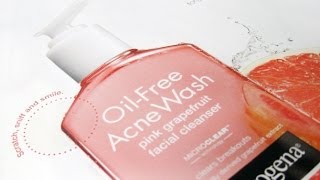 My own experience of using Neutrogena Oil  Free Acne Wash pink grapefruit facial cleanser [upl. by Rodina364]