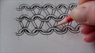 How to draw tanglepattern Knyt and Nitruly [upl. by Milah427]