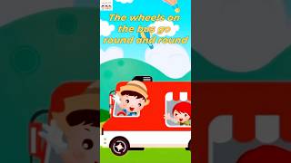 Wheels on the Bus shorts Nursery rhymes and kids songs childrenssong wheelsonthebus round [upl. by Griffie]