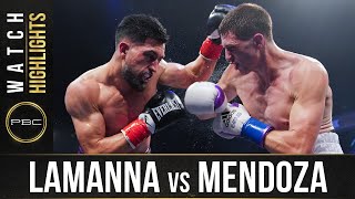 Lamanna vs Mendoza HIGHLIGHTS August 29 2020  PBC on FS1 [upl. by Lindeberg]