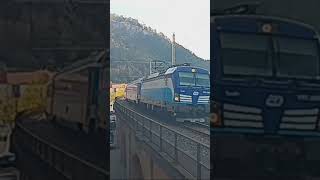 EC mit Vectron nach Praha hln in Königstein [upl. by Ikkiv]