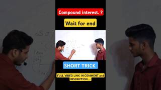 Compound Interest Best Explanation 💯🔥 ssc maths viral short competitiveexams pw prashantsir [upl. by Cassilda]