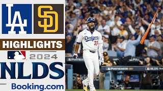 Los Angeles Dodgers vs San Diego Padres Game 5 Full Highlights  NLDS  10112024 [upl. by Wane662]