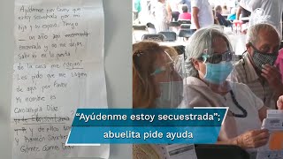 Esta es la carta con la que abuelita pidió ayuda en centro de vacunación antiCovid [upl. by Simpkins]