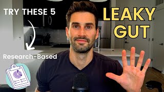 How to Heal Leaky Gut  5 Supplements to Use Per Research [upl. by Esened703]