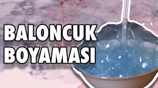 Baloncuklarla Nasıl Resim Yapılır  İlginç Boyama Tekniği [upl. by Chamberlin]