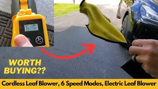 Cordless Leaf Blower 6 Speed Modes Electric Leaf Blower Review  JCHope  Worth Buying [upl. by Nason]