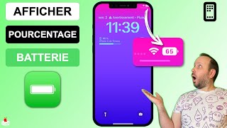 Comment Afficher Pourcentage  de Batterie sur iPhone  iOS 16 [upl. by Ricker428]