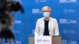 20210414 LRV nuotolinė Vyriausybės spaudos konferencija [upl. by Yeleek]