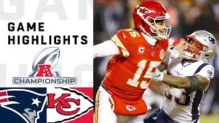 Patriots vs Chiefs AFC Championship Highlights  NFL 2018 Playoffs [upl. by Enneirb]