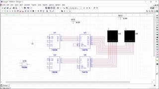 Basic stopwatch circuit using MULTISIM [upl. by Eli]