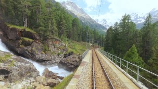 ★ 4K 🇮🇹Tirano  🇨🇭St Moritz summer cab ride Italy to Switzerland 062020 [upl. by Yespmed]