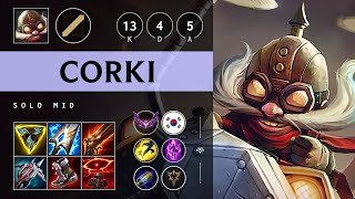 Corki Mid vs Yone Triple Kill Legendary  KR Master Patch 1419 [upl. by Lucienne]