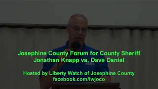 Liberty Watch JoCo Sheriff Candidates Jonathan Knapp vs Dave Daniel [upl. by Eneiluj782]