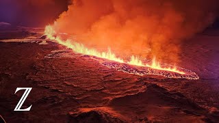 Island Vulkan auf ReykjanesHalbinsel ausgebrochen [upl. by Charil296]