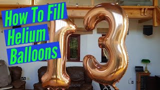 How To Fill Helium Party Balloons [upl. by Skier]