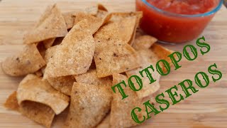 Como hacer totopos caserosHow to make homemade tortilla chips shorts [upl. by Annahsar709]