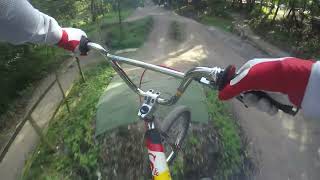 Pimbo Bike park riding the SampM spedwagon BMX and the Octane one jump bike 2021 [upl. by Strenta195]