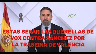 Las querellas de VOX contra el Gobierno por la tragedia de Valencia  Canal Radio [upl. by Keithley9]