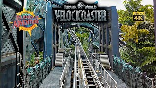 September 2024 Velocicoaster Front Seat On Ride 4K POV Islands of Adventure Universal Orlando [upl. by Inafetse]