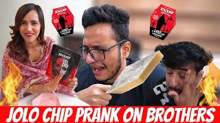 JOLO CHIP PRANK on BROTHERS on Rakhi🤮😳 They CRIED [upl. by Enrol952]