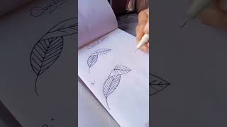 How to draw Curved leaves 🌿🍂 [upl. by Rol55]