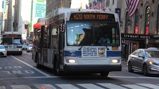 M20 bus announcements to South Ferry Vianova screen [upl. by Callas390]