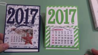 EPI 539  2017 Calendar wNote Pad Using Stampin Up [upl. by Fong]