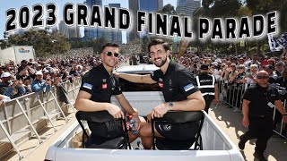 Collingwood Players in the 2023 AFL Grand Final Parade  Collingwood Magpies v Brisbane Lions [upl. by Cyrano]