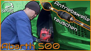 Fiat 500 Abarth  Antriebswelle rechts lang wechseln  DIY Teil 6 [upl. by Aikemaj]