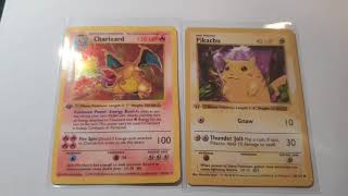 Thank You M 1st Edition Shadowless Charizard amp Red Cheek Shadowless Pikachu Rarest Cards Ever [upl. by Ayouqes542]