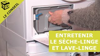 Entretenir le sèchelinge et lavelinge   Le conseil [upl. by Tnilc]