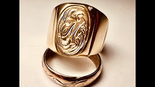 I GOT SCAMMED HAND ENGRAVING A SIGNET RING [upl. by Aisat168]