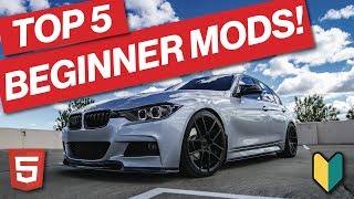 TOP 5 F30 BMW BEGINNER MODS  YOU SHOULD START HERE [upl. by Dnalel]