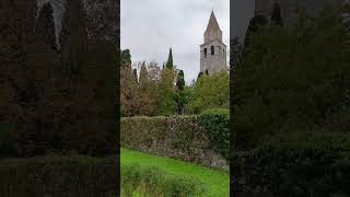 Aquileia VI Basilica bell tower cloudy Friuli Italy 271024 basilica belltower cloudy [upl. by Katina758]