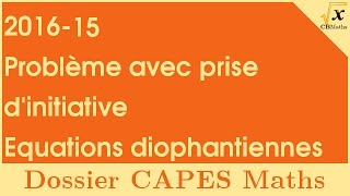 Le pépiniériste  Dossier CAPES Maths 201615 [upl. by Allecram]