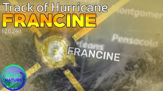 Track of Hurricane Francine 2024 [upl. by Nylime]