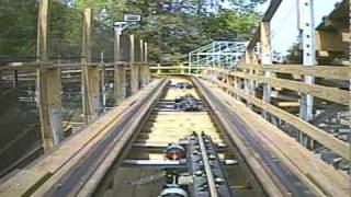 Ravine Flyer II 2 Wooden Roller Coaster Front Seat POV Waldameer Park [upl. by Lait773]