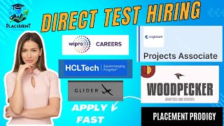 Direct Test Hiring  OFF Campus Drive  Cognizant Wipro HCL Tech  2025 2024 2023 Batch  Jobs [upl. by Nehgem124]