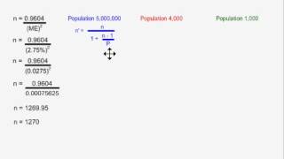 Margin of Error  Corrected for Population Size [upl. by Nadual]