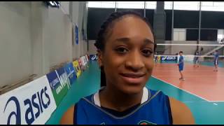 EuroVolley U17W intervista a Loveth Omoruyi [upl. by Vernier]