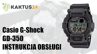 Casio GShock GD350 Instrukcja obsługi Po Polsku [upl. by Cayser]