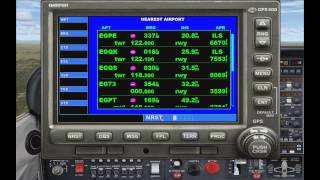 FSX Tutorial GPS Navigation Comprehensive Garmin GPS 500 Guide [upl. by Aicats]